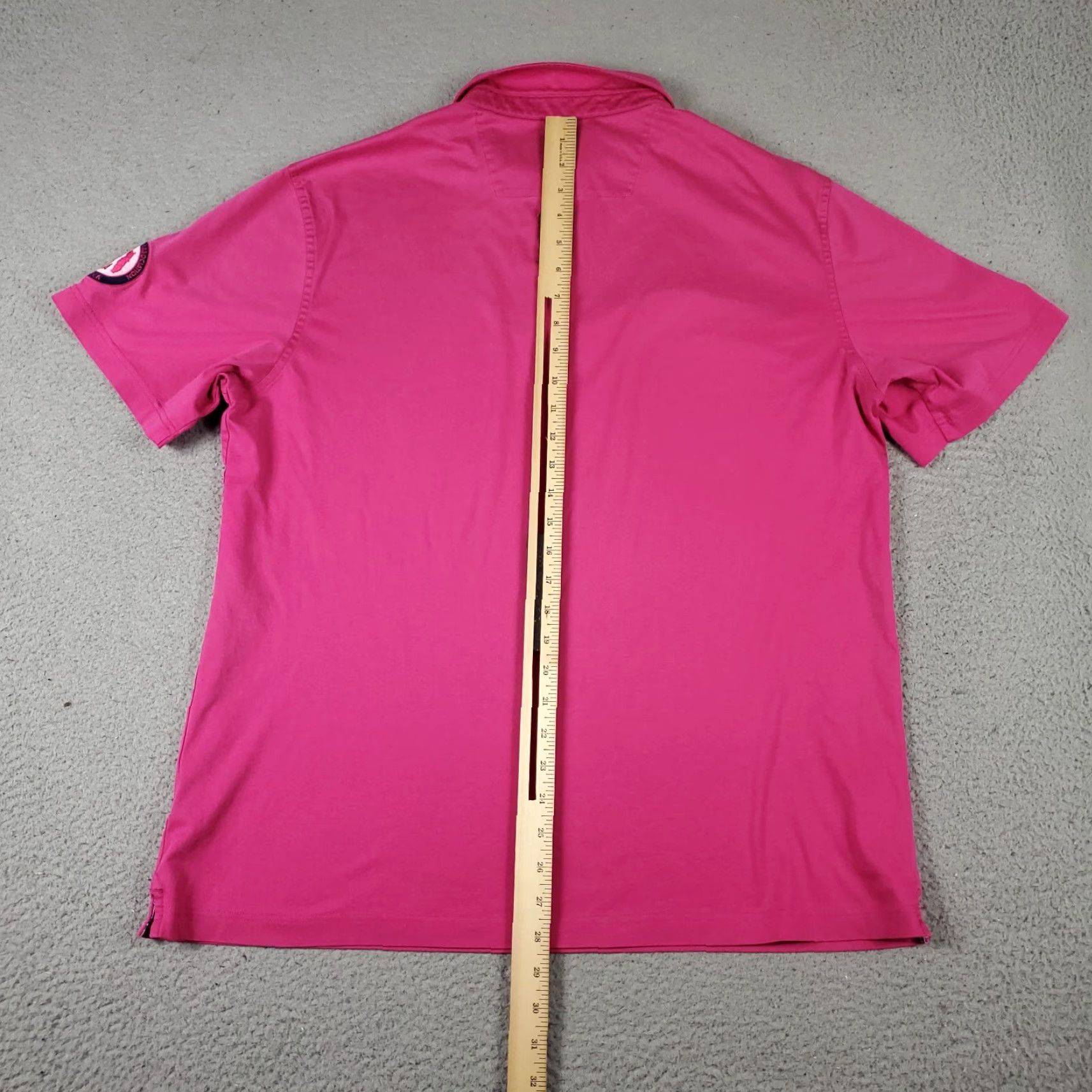 BUGATCHI BUGATCHI Polo Shirt Men's XL Pink Solid Short Sleeve Golf Casual Size US XL / EU 56 / 4 - 5 Thumbnail