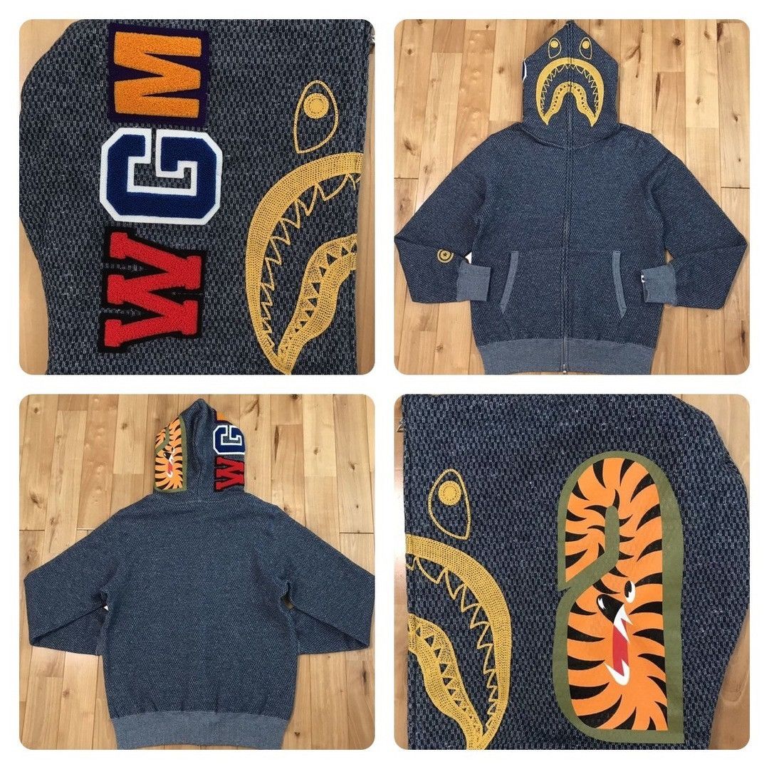 s*a様 A BATHING APE x LACOSTE シャークパーカー BAPE X Lacoste Aligator Full Zip Hoodie Navy Men's - SS15 - US