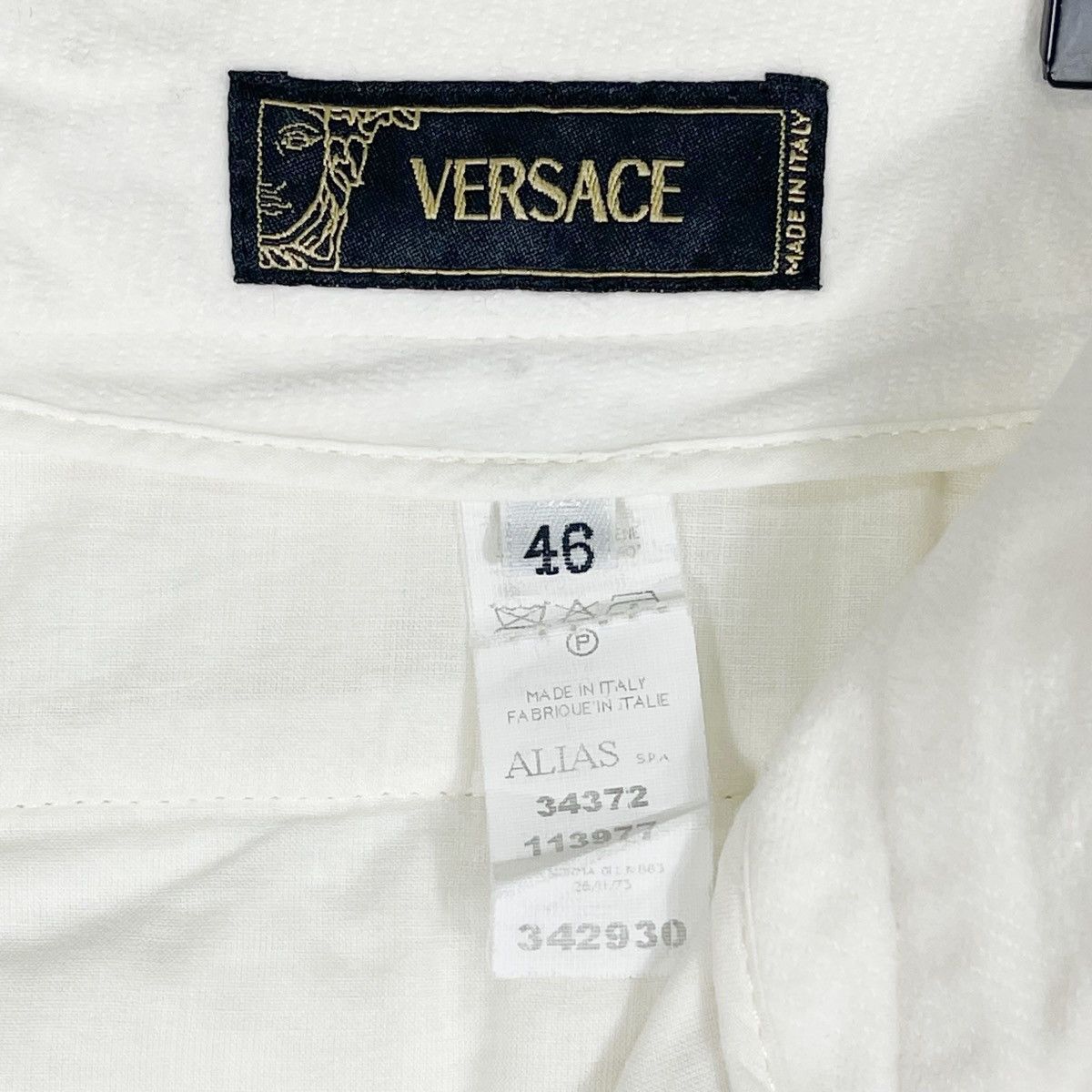 Versace Vintage Versace White Wide Leg Trousers Size 32" / US 10 / IT 46 - 12 Thumbnail