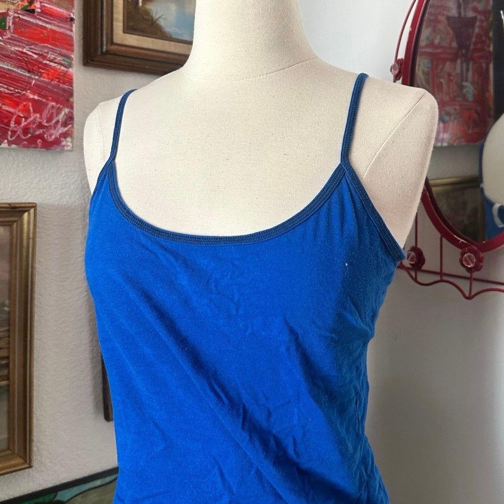 Other no brand vintage plain navy blue tank top Size L / US 10 / IT 46 - 2 Thumbnail