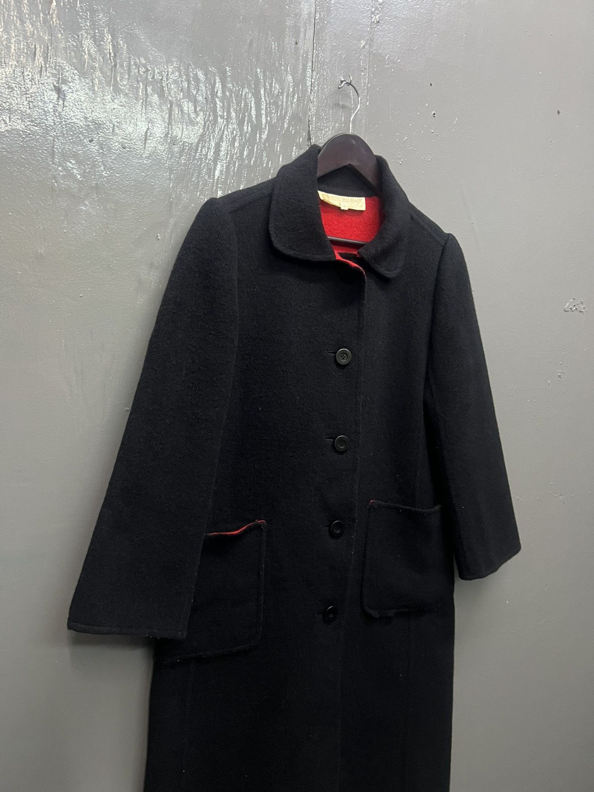 Balmain Miss Balmain Wool Long Coat Size L / US 10 / IT 46 - 3 Thumbnail