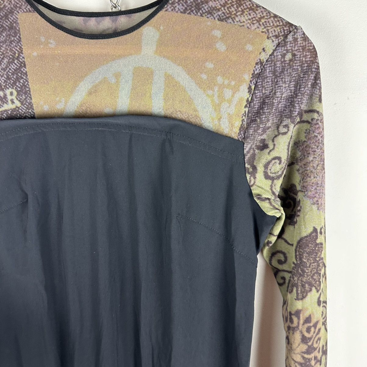 Cop Copine Vintage Crazy Cop Copine Abstract Maxi Dress Mesh Sleeves Size S / US 4 / IT 40 - 10 Thumbnail