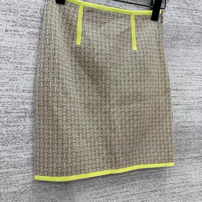 Hermes Hermes Jacquard Contrasting Color Knit Mini Skirt Size 42" / US 20 - 2 Thumbnail