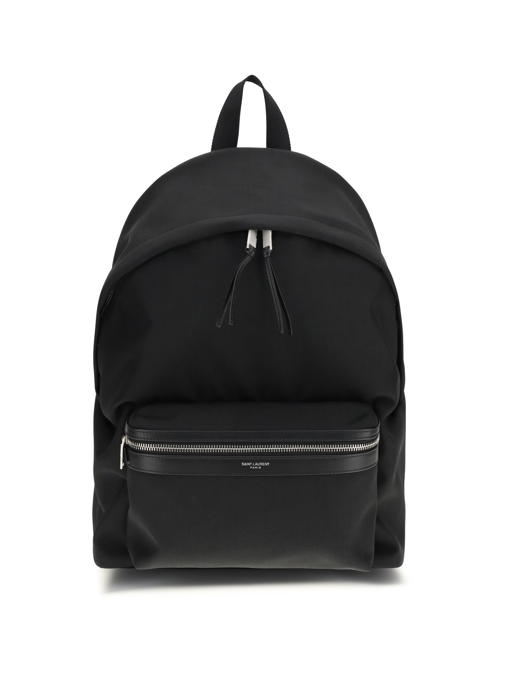 Saint Laurent Paris City Backpack in leather and nylon Size ONE SIZE - 1 Thumbnail