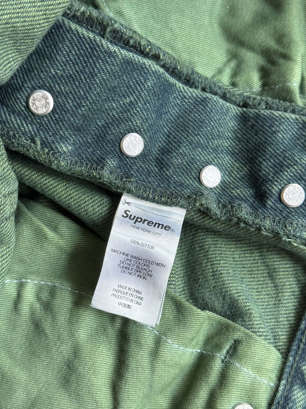 Supreme Supreme Regular Jean 'Overdyed Green' SS2023 Size US 30 / EU 46 - 6 Thumbnail