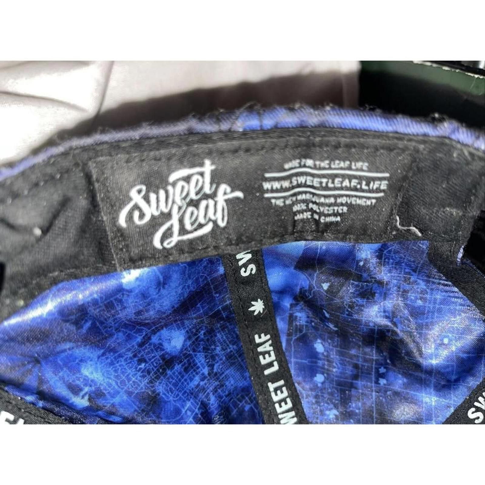 Other Stylish Sweet Leaf Snapback Hat - Blue & Brown Size ONE SIZE - 5 Thumbnail