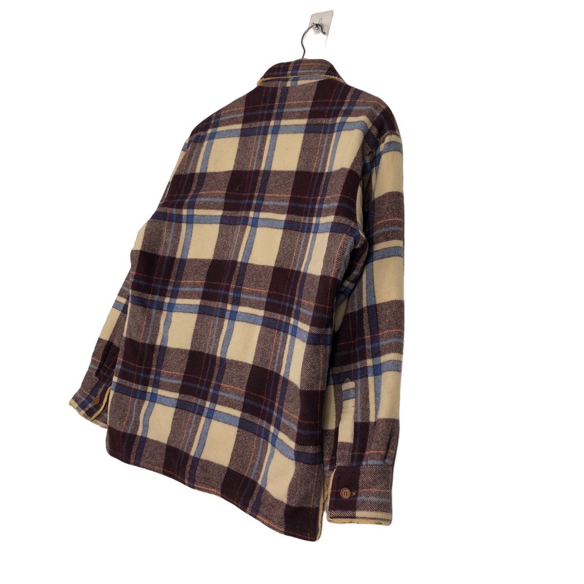 Japanese Brand 🔥Vintage Flannel Shirt Jacket Badon Tartan Design Shearing Size US M / EU 48-50 / 2 - 10 Thumbnail