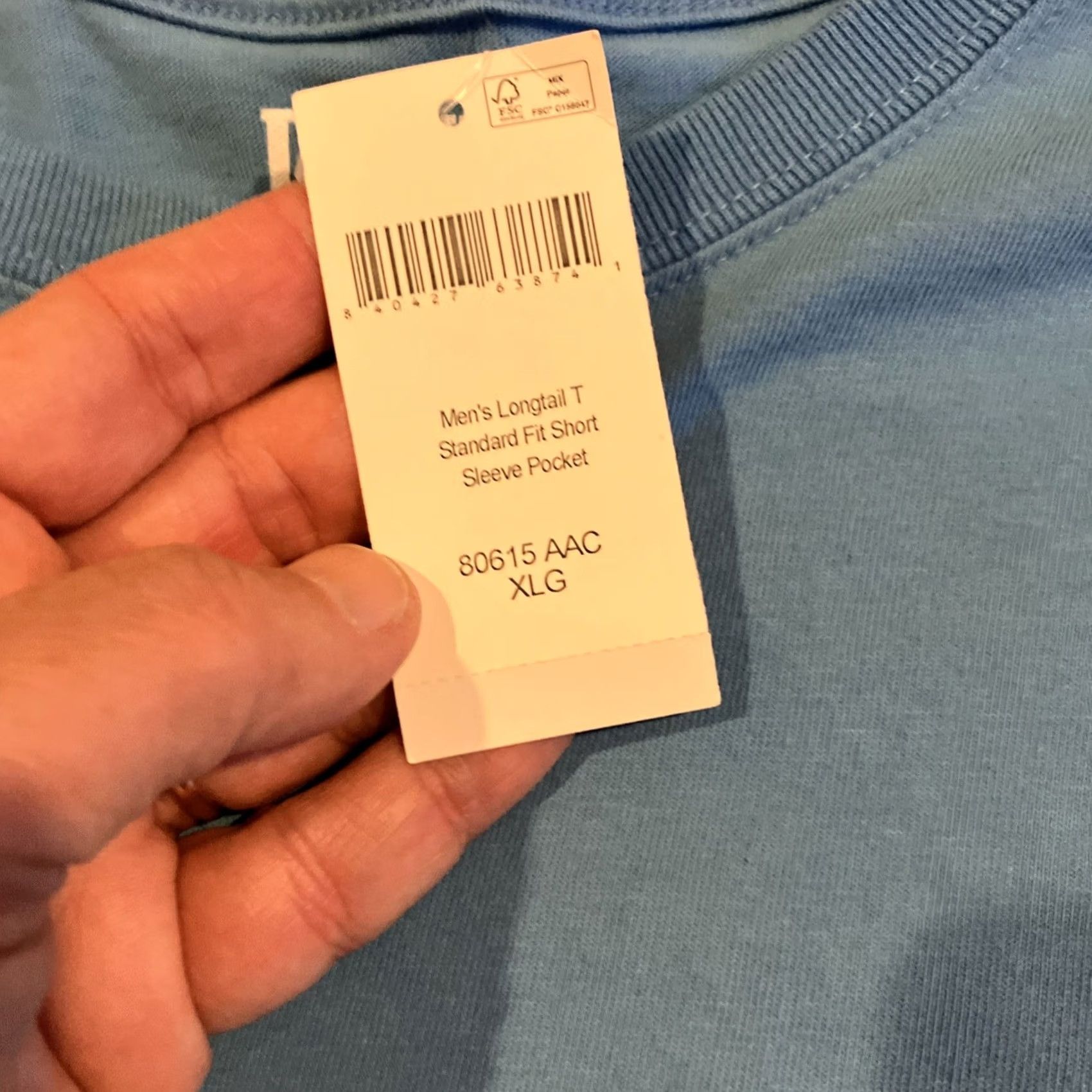 Pop Trading Company Duluth Trading Company T-Shirt Heavy Cotton Pocket Longtail Crew Neck Short Sleeve Men XL Blue NWT Pockets Men XL Size US XL / EU 56 / 4 - 3 Thumbnail