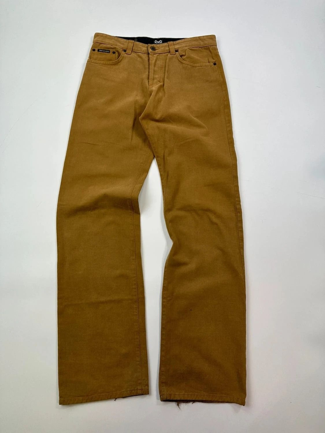 Dolce & Gabbana Dolce Gabbana 00’s Plaque Beige Brown Pants Size US 38 / EU 54 - 1 Thumbnail