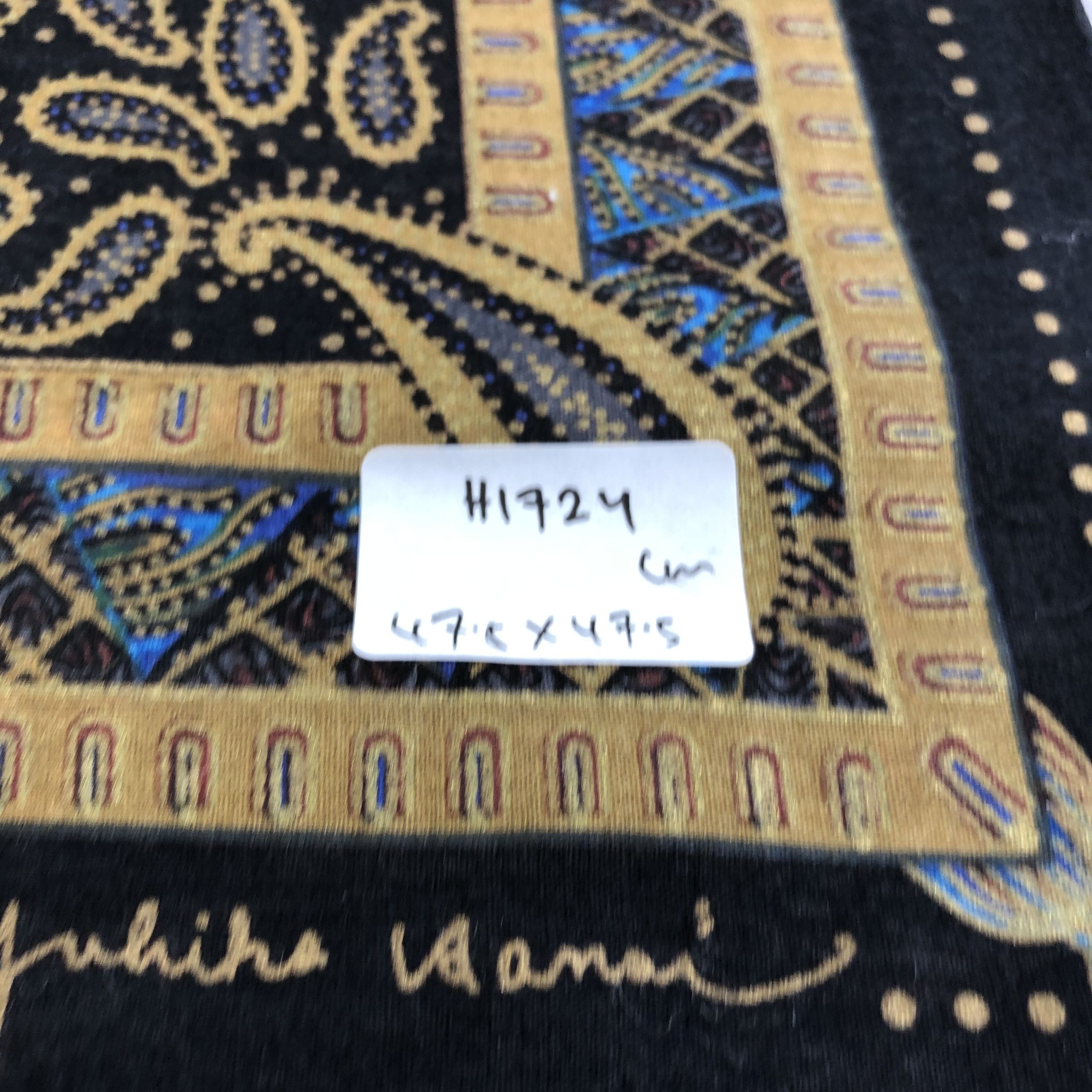 Japanese Brand Yukiko Hanai Paisley Handkerchief Neckerchief Bandana H1724 Size ONE SIZE - 7 Thumbnail