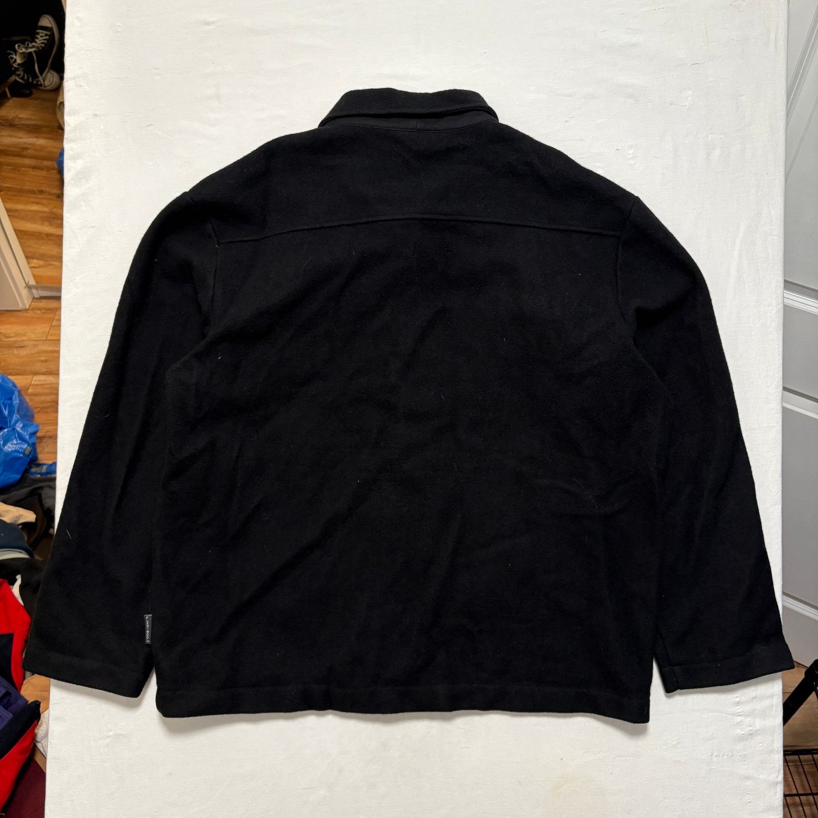 Other Smartwear Merino Zip Up Collared Wool Jacket Black L Size US L / EU 52-54 / 3 - 4 Thumbnail