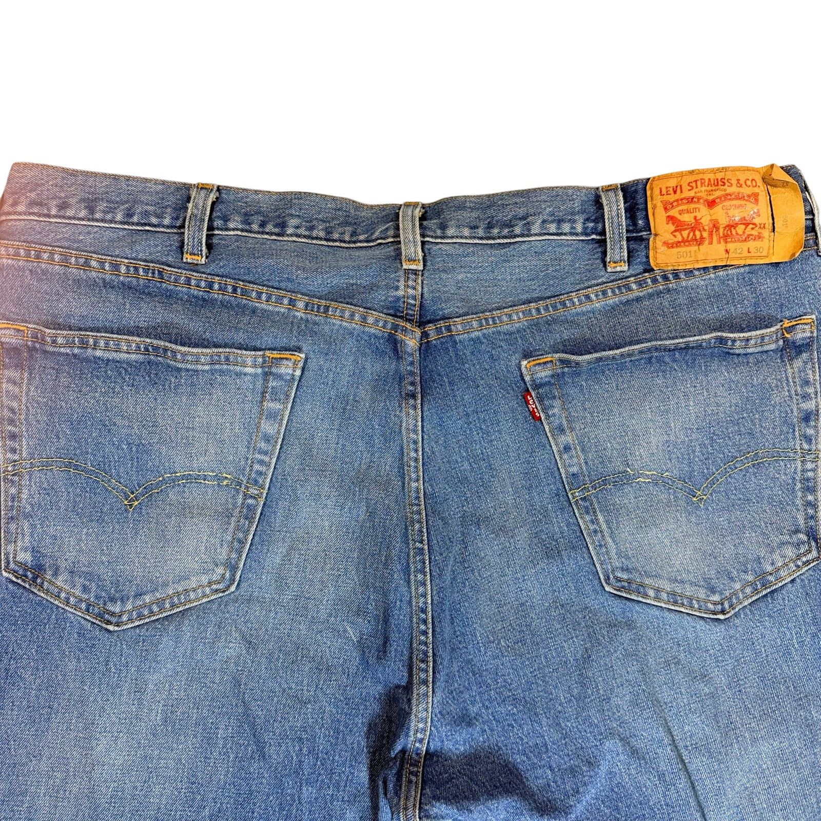 Levi's Levi’s 501 xx Original Fit Jeans Men 42x30 Straight Leg Size US 42 / EU 58 - 3 Thumbnail