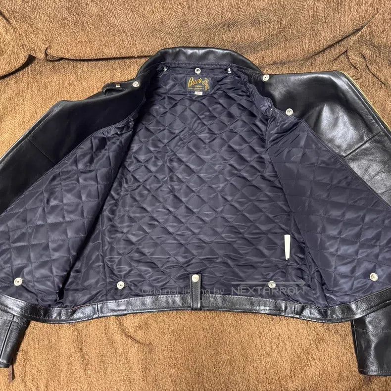 The Real McCoy's The Real McCoys Cable-stayed horseskin biker jacket Size US XXS / EU 40 - 3 Thumbnail