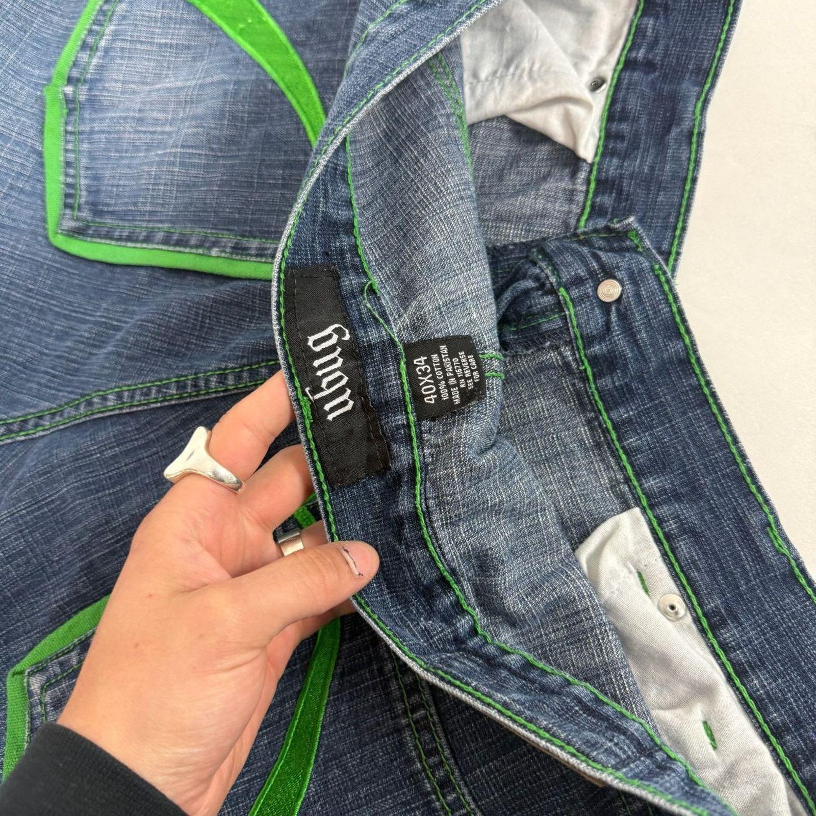 Ecko Unltd. × JNCO × Vintage Vintage y2k embroidered archive baggy wide leg skater jeans Size US 38 / EU 54 - 6 Thumbnail