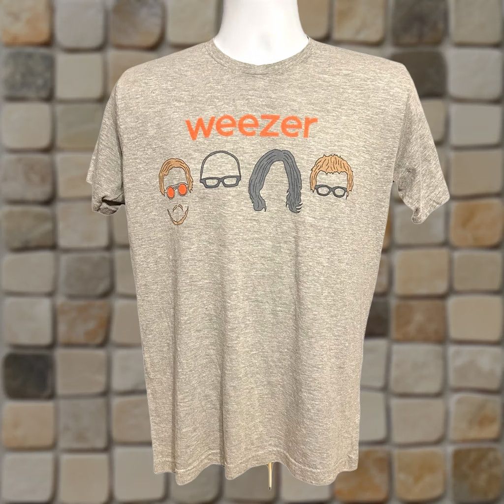 Tultex Weezer Summer 2018 Tour Shirt Men Medium Gray Short Sleeve Double Sided Tultex - Vintage Size US M / EU 48-50 / 2 - 1 Thumbnail