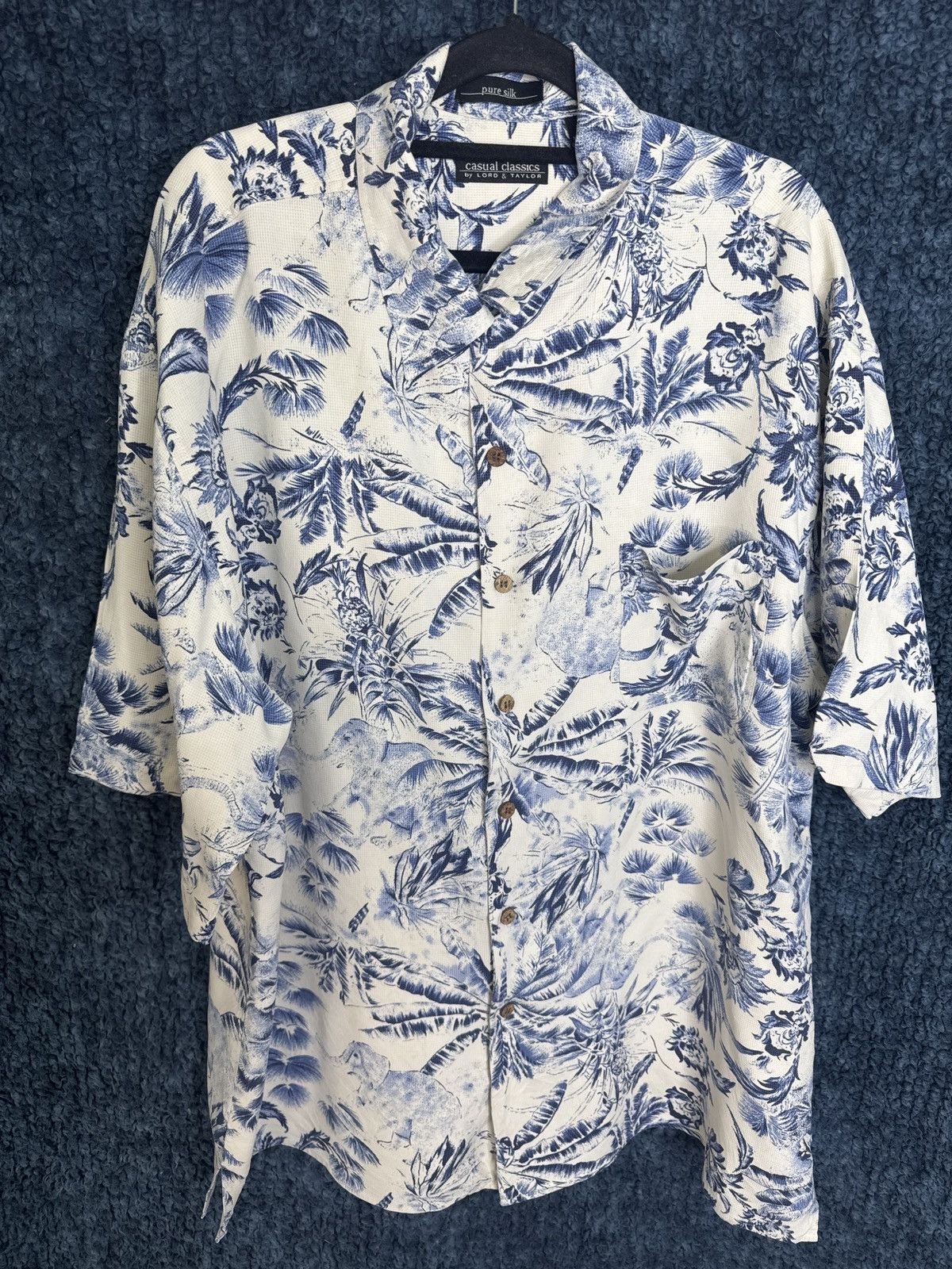 Lord & Taylor Vintage Lord & Taylor Pure Silk Shirt Kensington Collection Size US XL / EU 56 / 4 - 1 Thumbnail