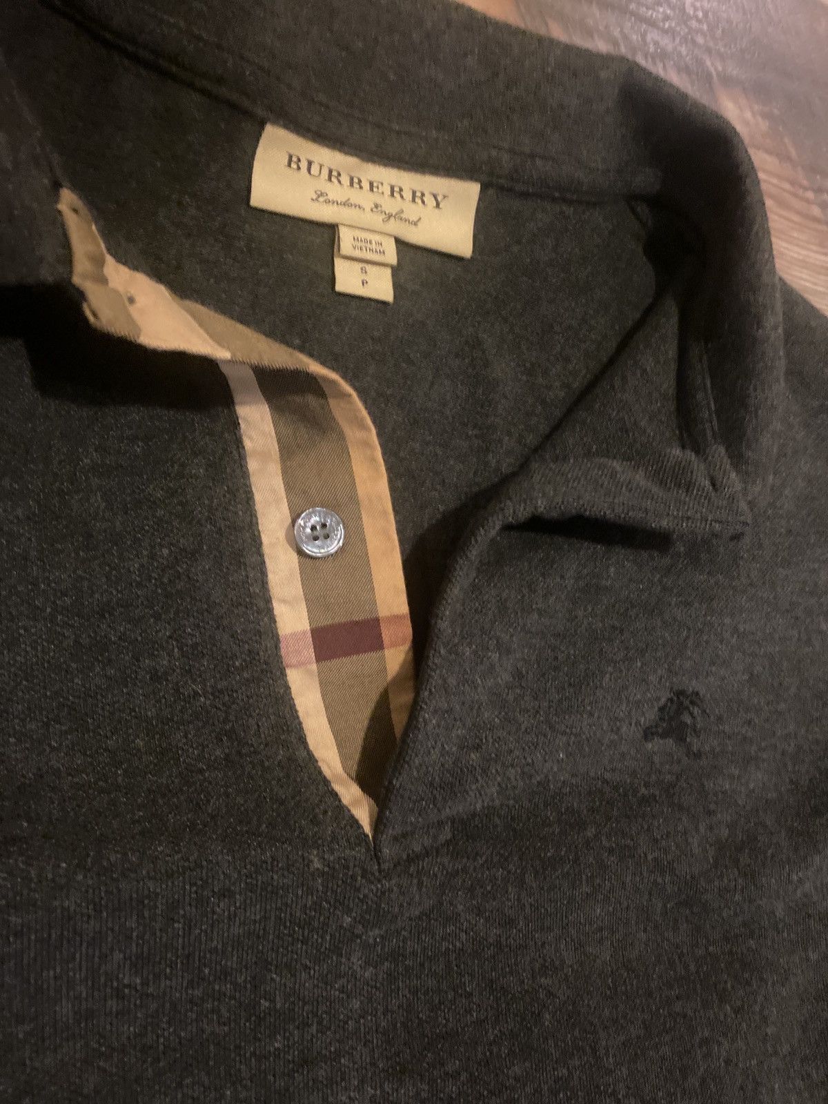 Burberry Burberry Mens Checker Polo Size US S / EU 44-46 / 1 - 2 Thumbnail
