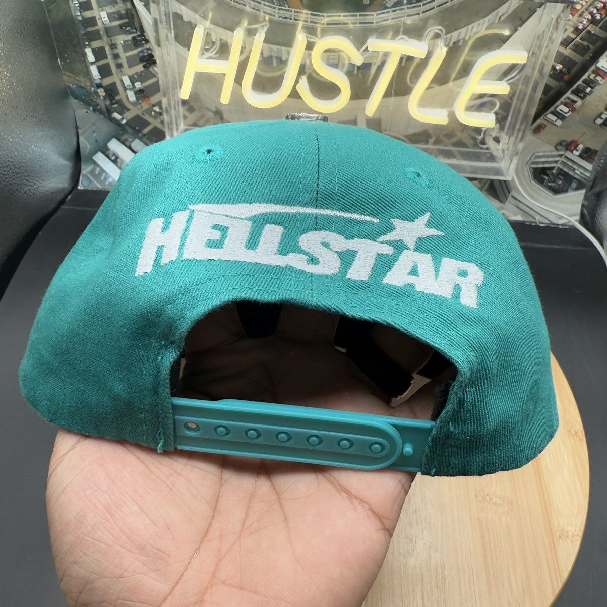 HELLSTAR Hellstar OG Logo Rhinestone Cap Green (FW24) Size ONE SIZE - 5 Thumbnail
