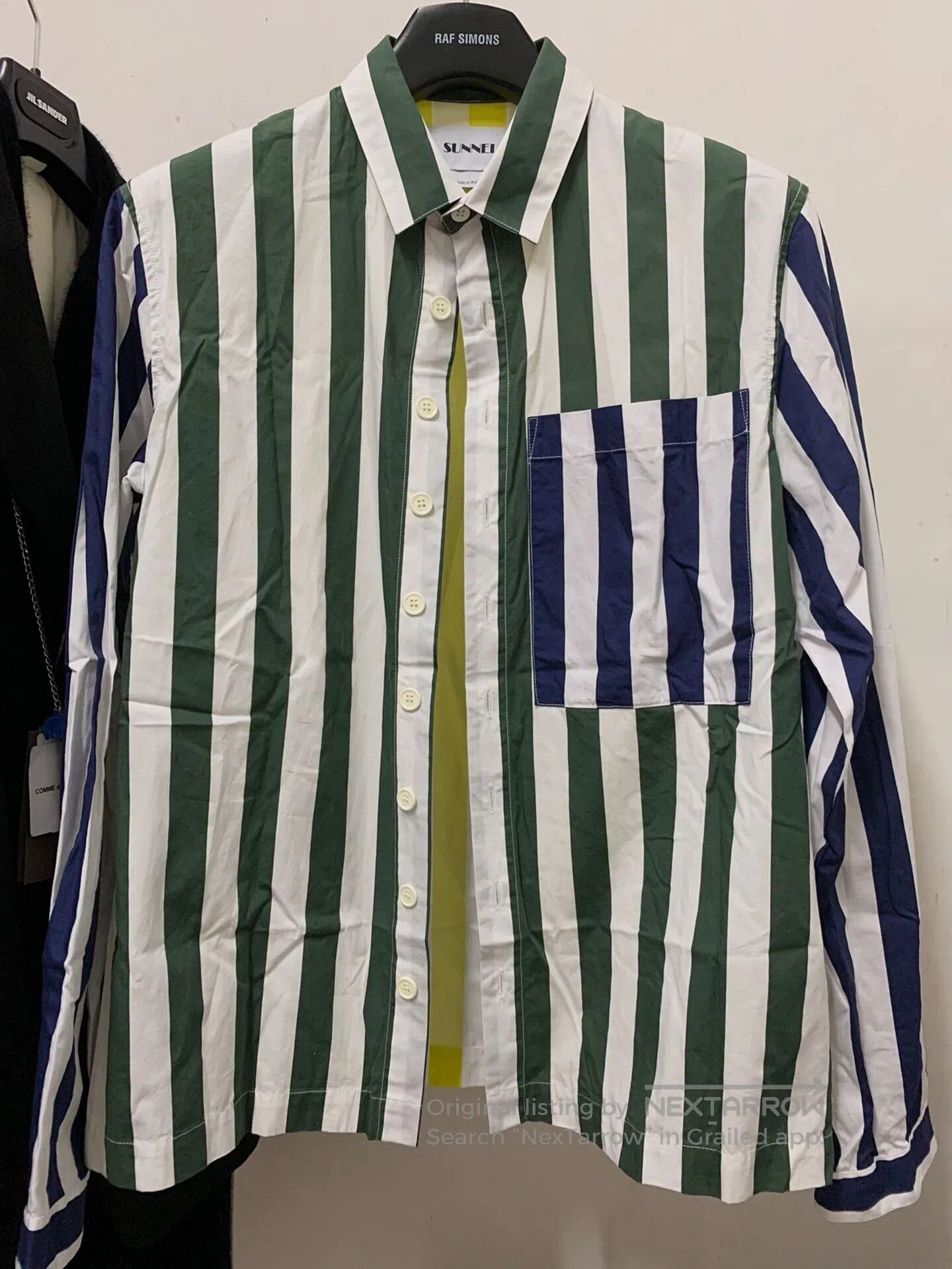 Sunnei SUNNEI Striped Colorblock Shirt SS18. Size US M / EU 48-50 / 2 - 2 Thumbnail