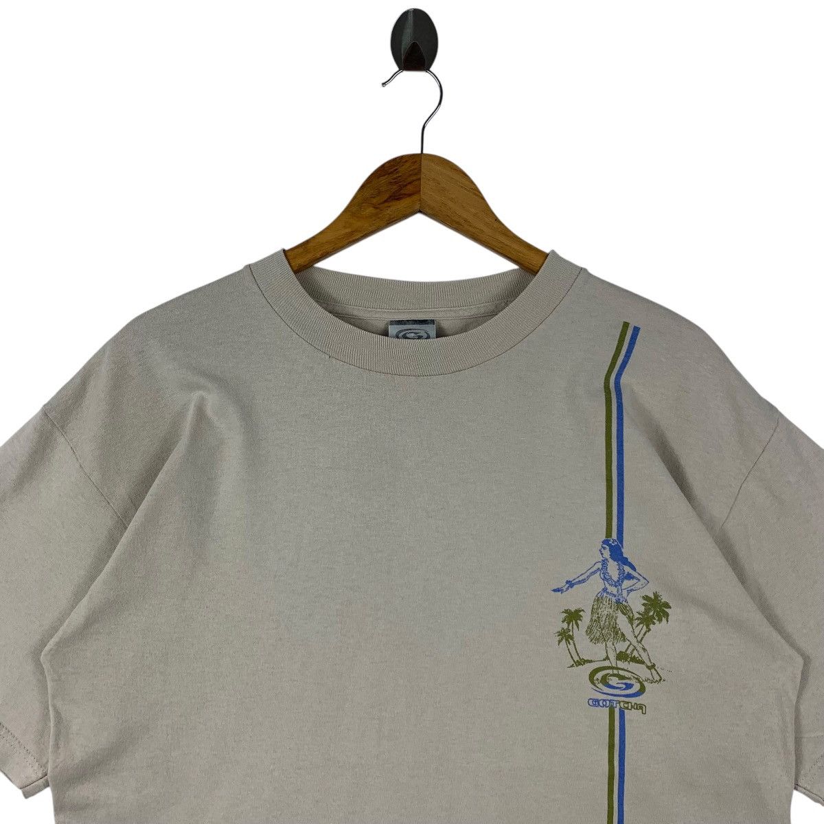 Gotcha × Vintage Vintage 90s GOTCHA spellout surfing tee Size US M / EU 48-50 / 2 - 2 Thumbnail