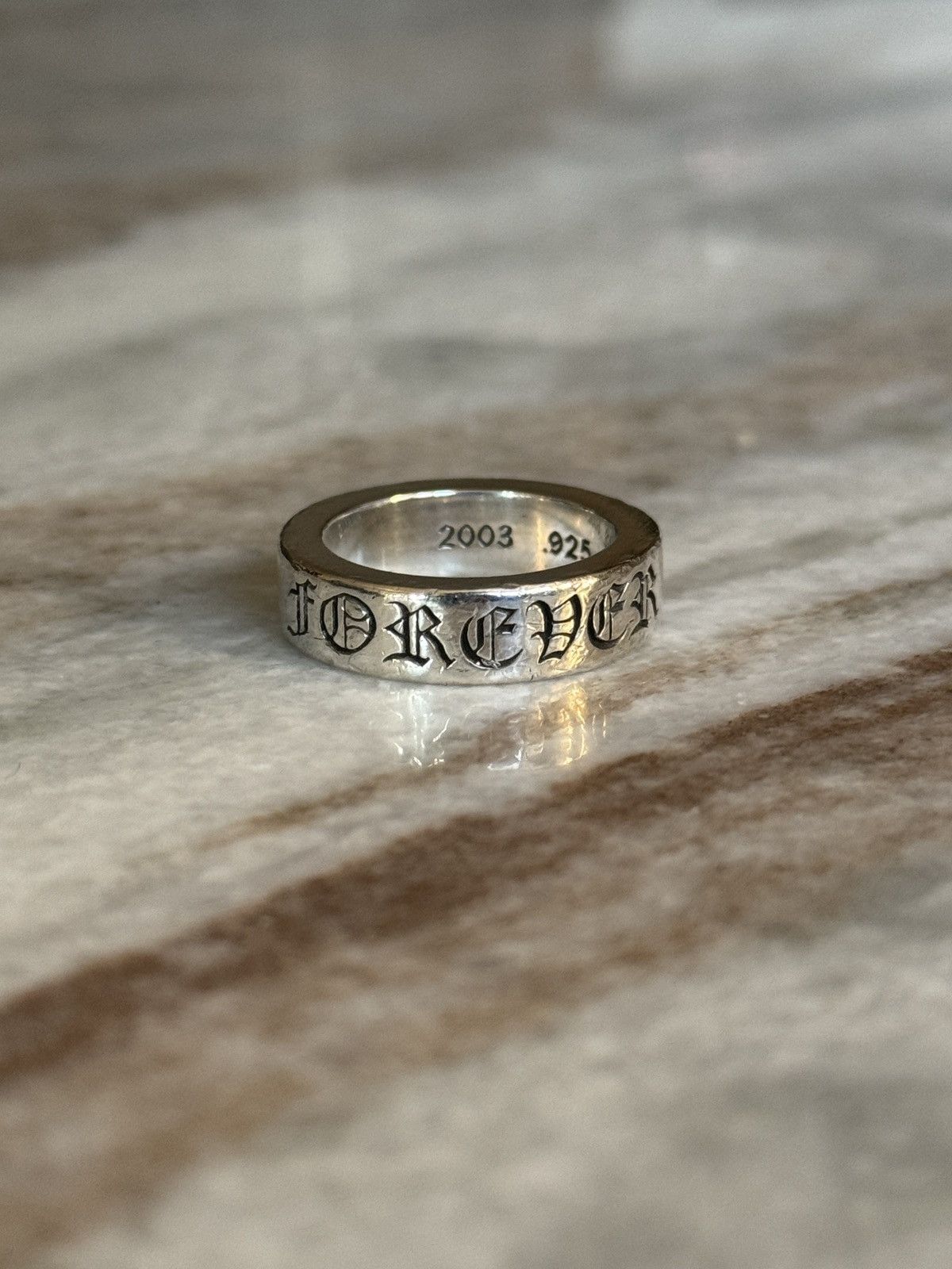 Chrome Hearts FOREVER RING 6 MM SPACER SIZE 7 Grailed