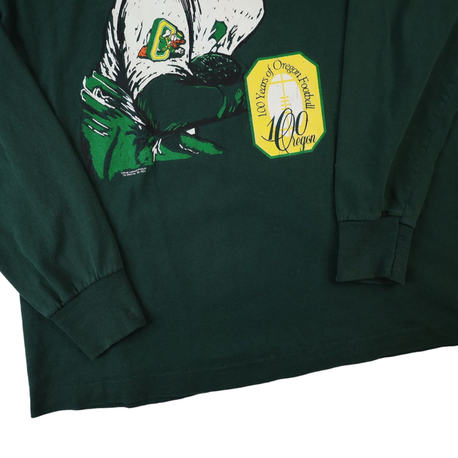 NCAA × Vintage Vintage Oregon Ducks 100yr Anniversary Graphic T Shirt Size US L / EU 52-54 / 3 - 3 Thumbnail