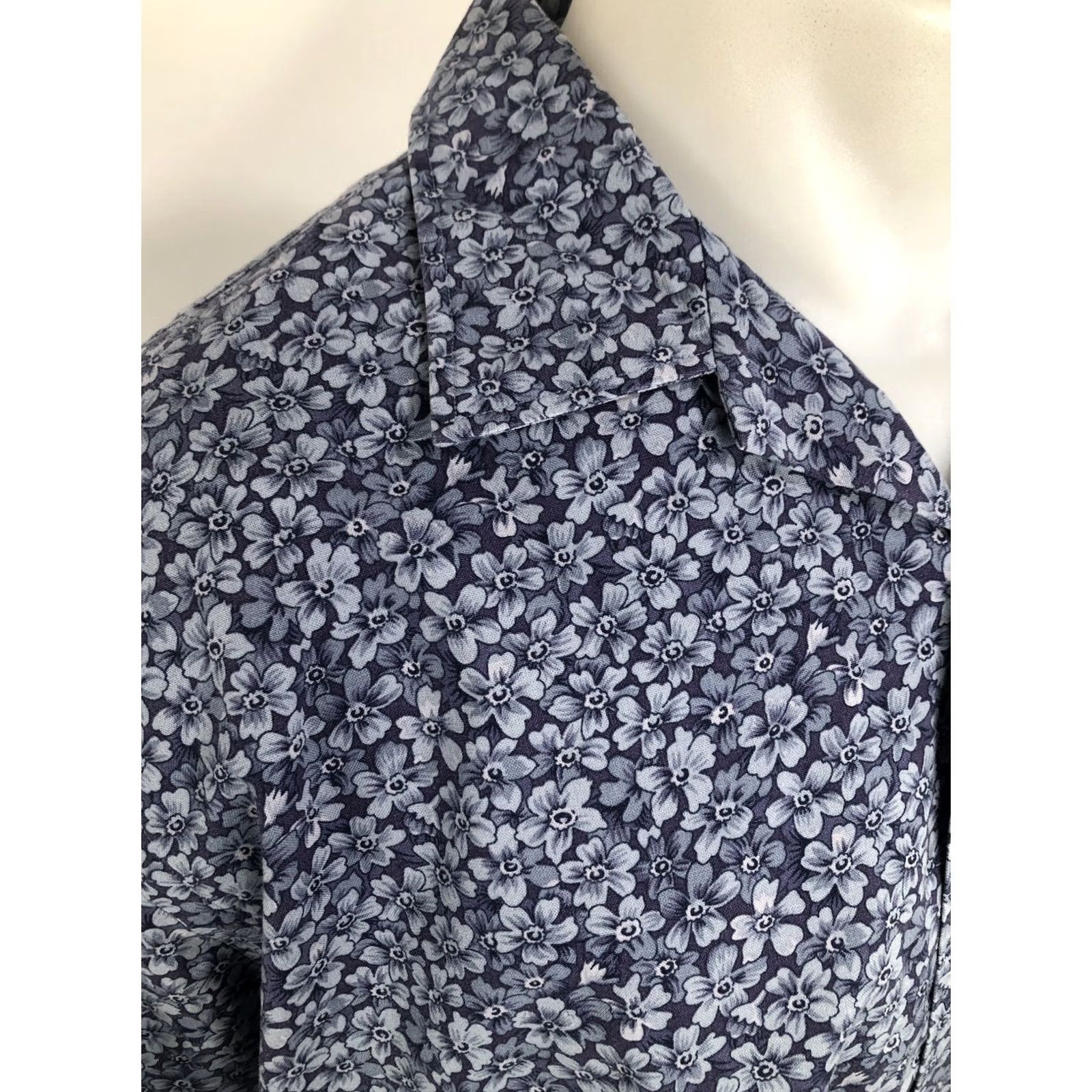 Polo Ralph Lauren POLO RALPH LAUREN CALDWELL Floral L/XL Hawaiian Aloh Shirt Button-Up Men Blue Long Sleeve Size US L / EU 52-54 / 3 - 2 Thumbnail