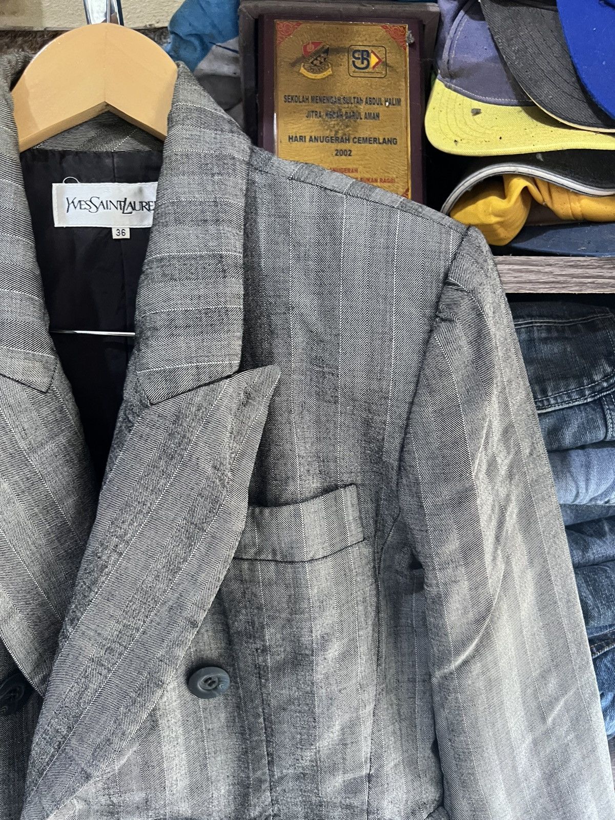 Yves Saint Laurent 🔥Vintage Yves Saint Laurent Blazer Size M / US 6-8 / IT 42-44 - 5 Thumbnail