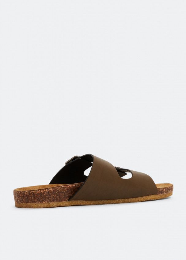 Saint Laurent Paris o1bcso1str0724 Flat Sandals in Brown Size US 9.5 / EU 42-43 - 2 Thumbnail