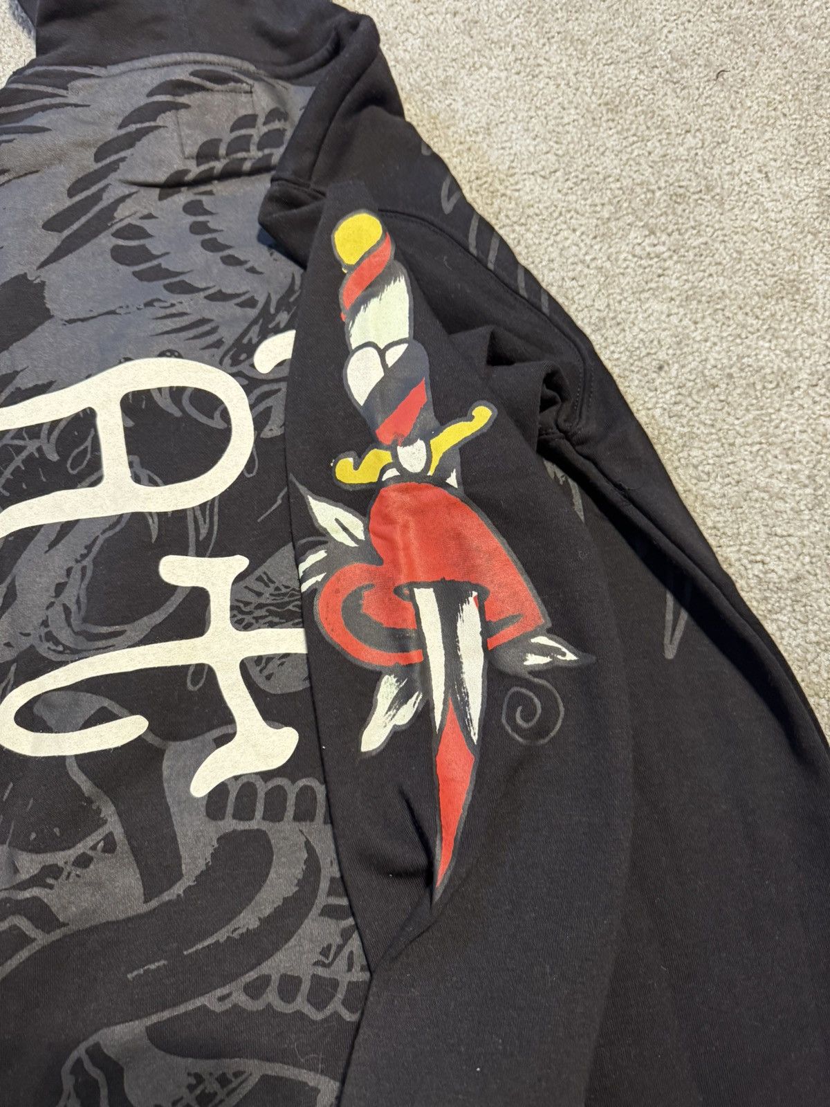 Ed Hardy Mens Hoodie Ed Hardy Black Size US S / EU 44-46 / 1 - 13 Thumbnail