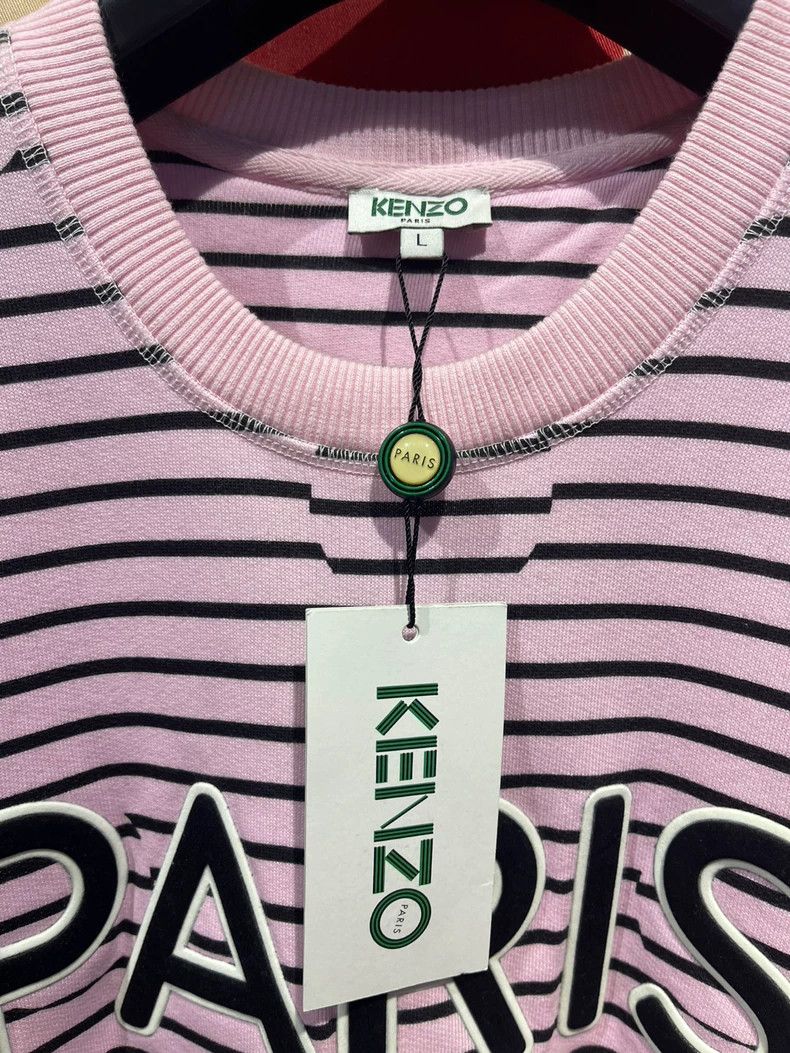 Kenzo KENZO Pink embroidered hoodie Size L / US 10 / IT 46 - 3 Thumbnail