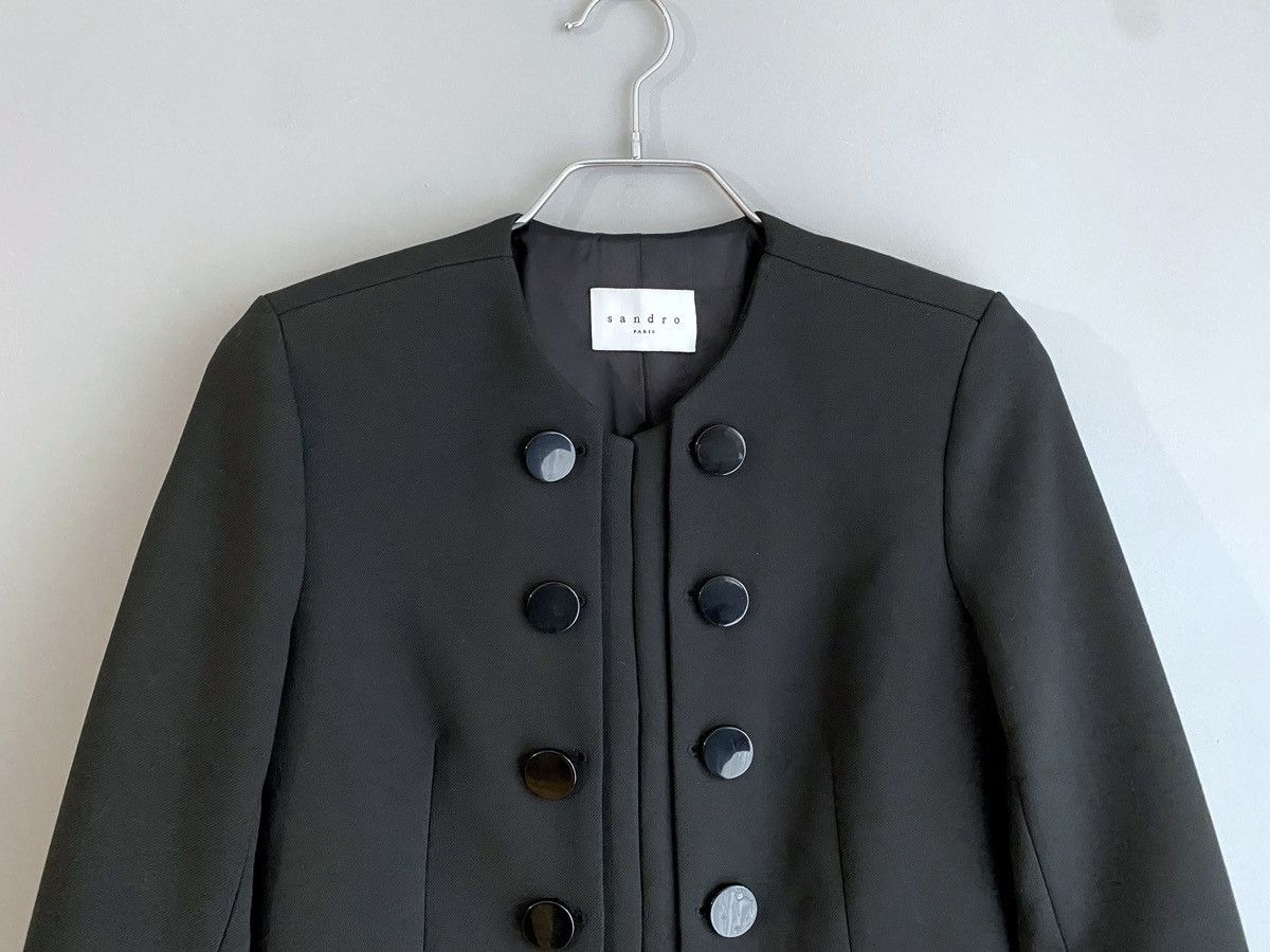 Designer × Sandro Sandro Paris Women's Black Blazer, Size 38 / S-M Size M / US 6-8 / IT 42-44 - 4 Thumbnail
