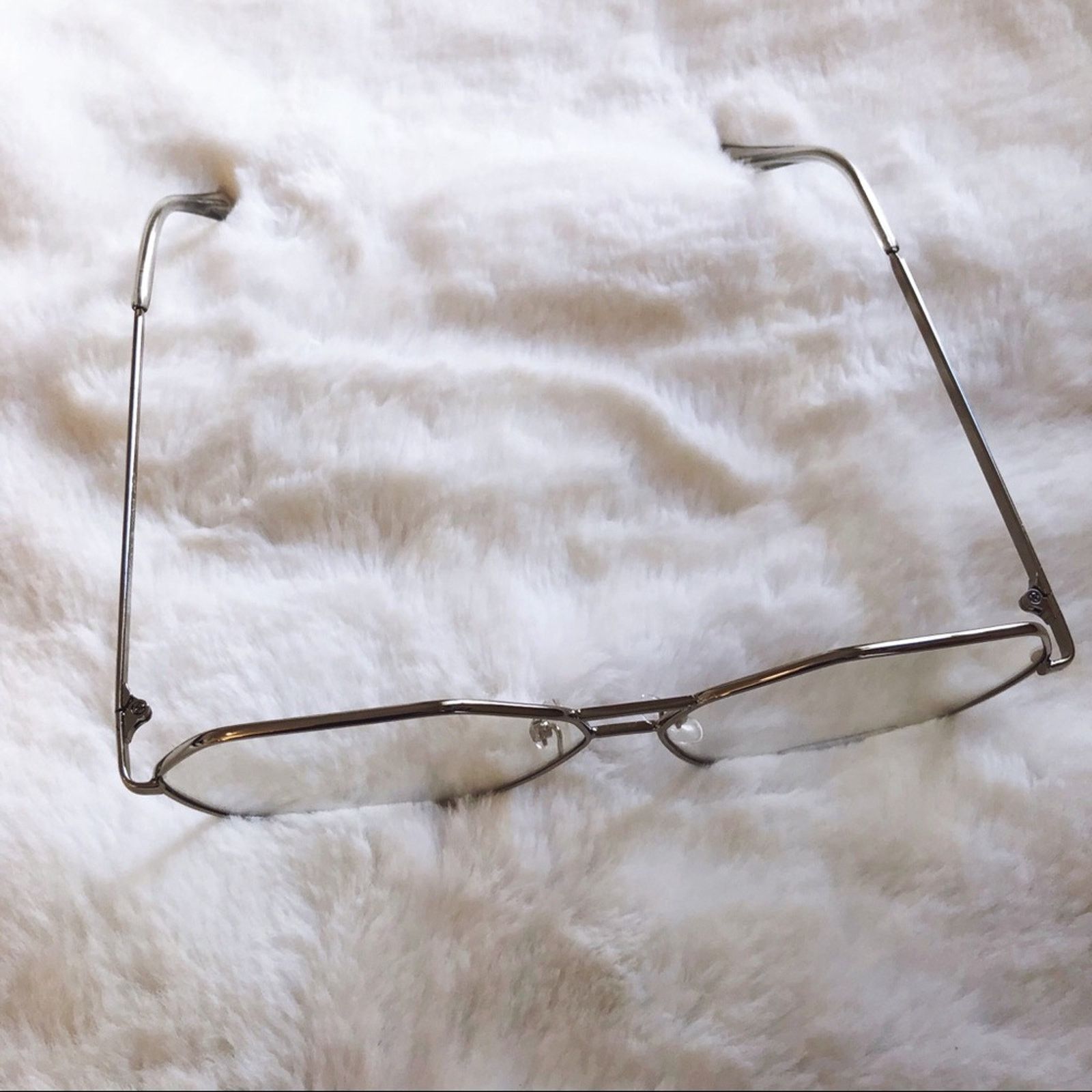 Other Peyton Silver Hexagon Clear Sunglasses Size ONE SIZE - 7 Thumbnail