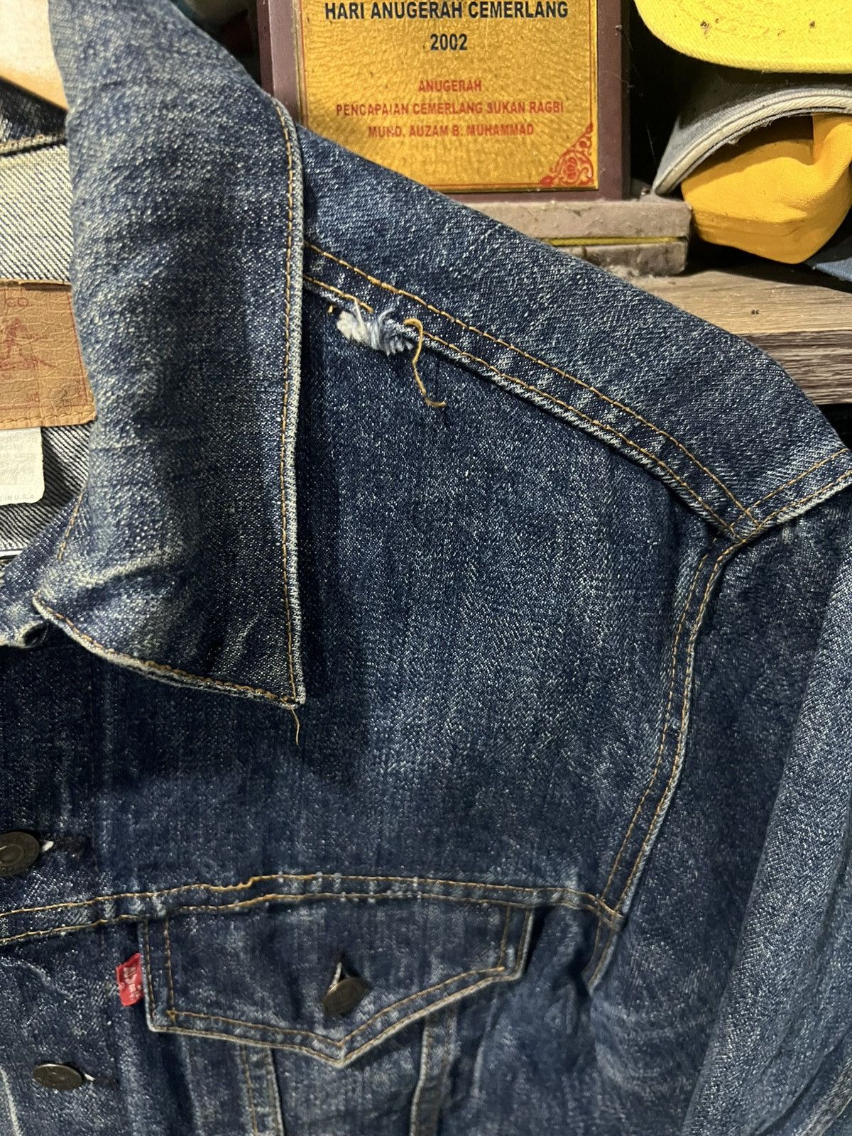 Levi's Vintage Clothing 🔥Vintage Levis Made in Usa Denim Trucker Size US M / EU 48-50 / 2 - 4 Thumbnail