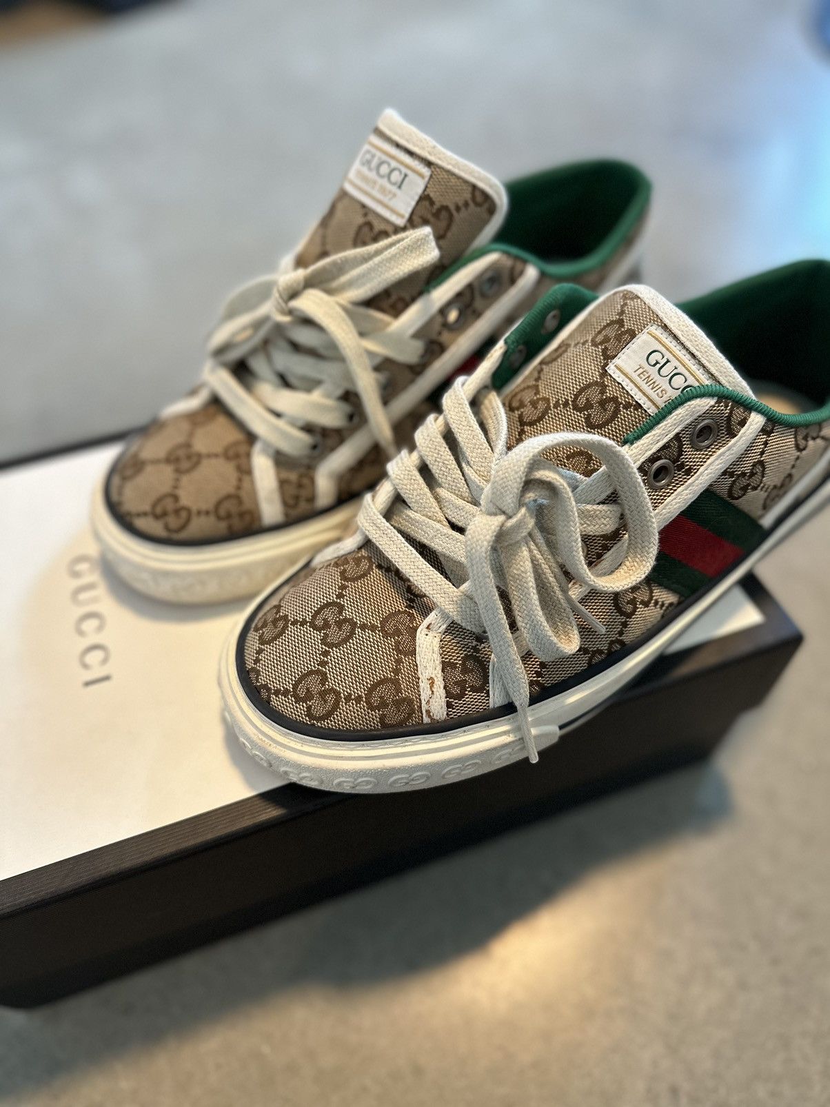 Gucci BEIGE GUCCI SHOES Size US 7 / EU 40 - 3 Thumbnail