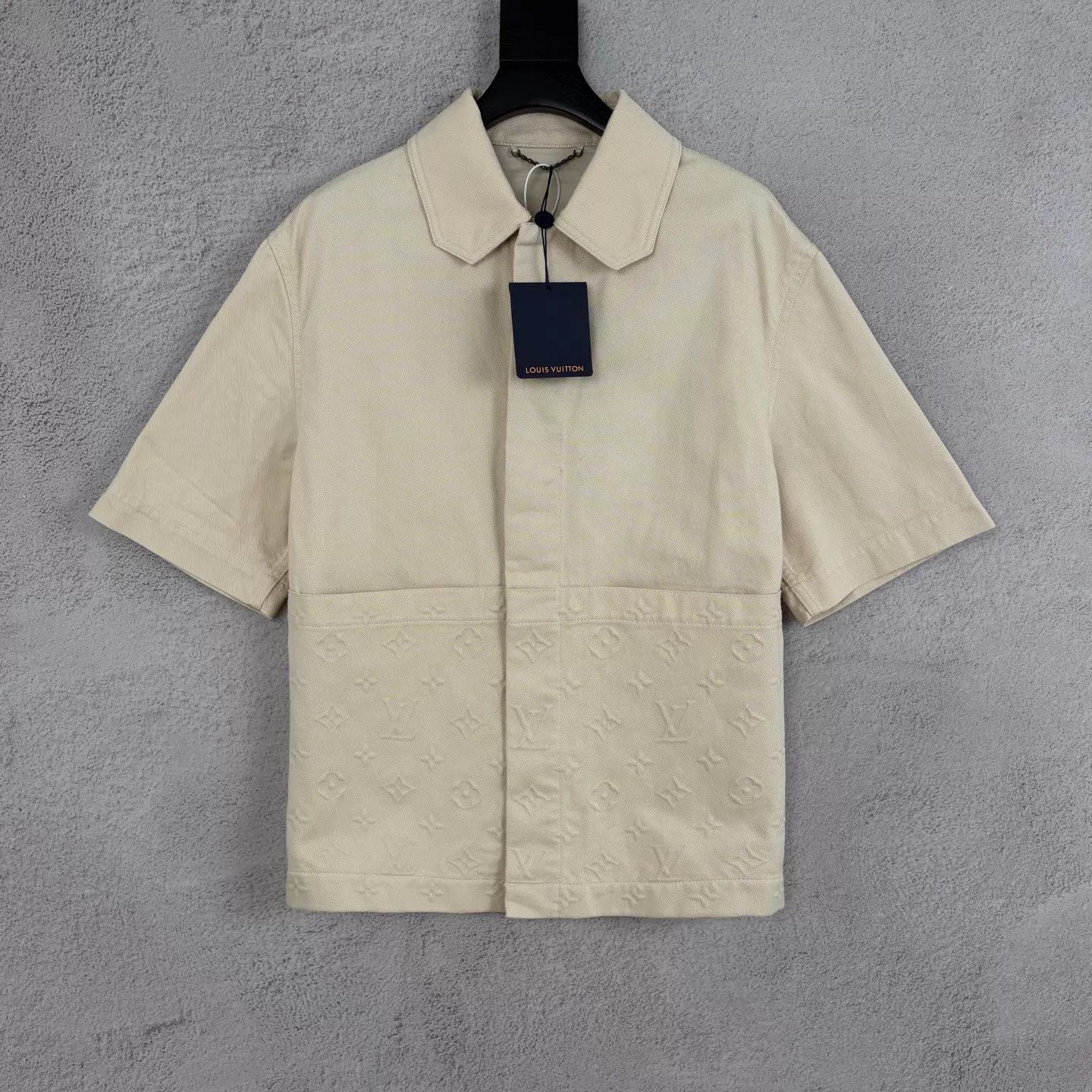 Louis Vuitton LV Workwear Emboss Half-Print Short-Sleeve Cream S Size US S / EU 44-46 / 1 - 1 Thumbnail