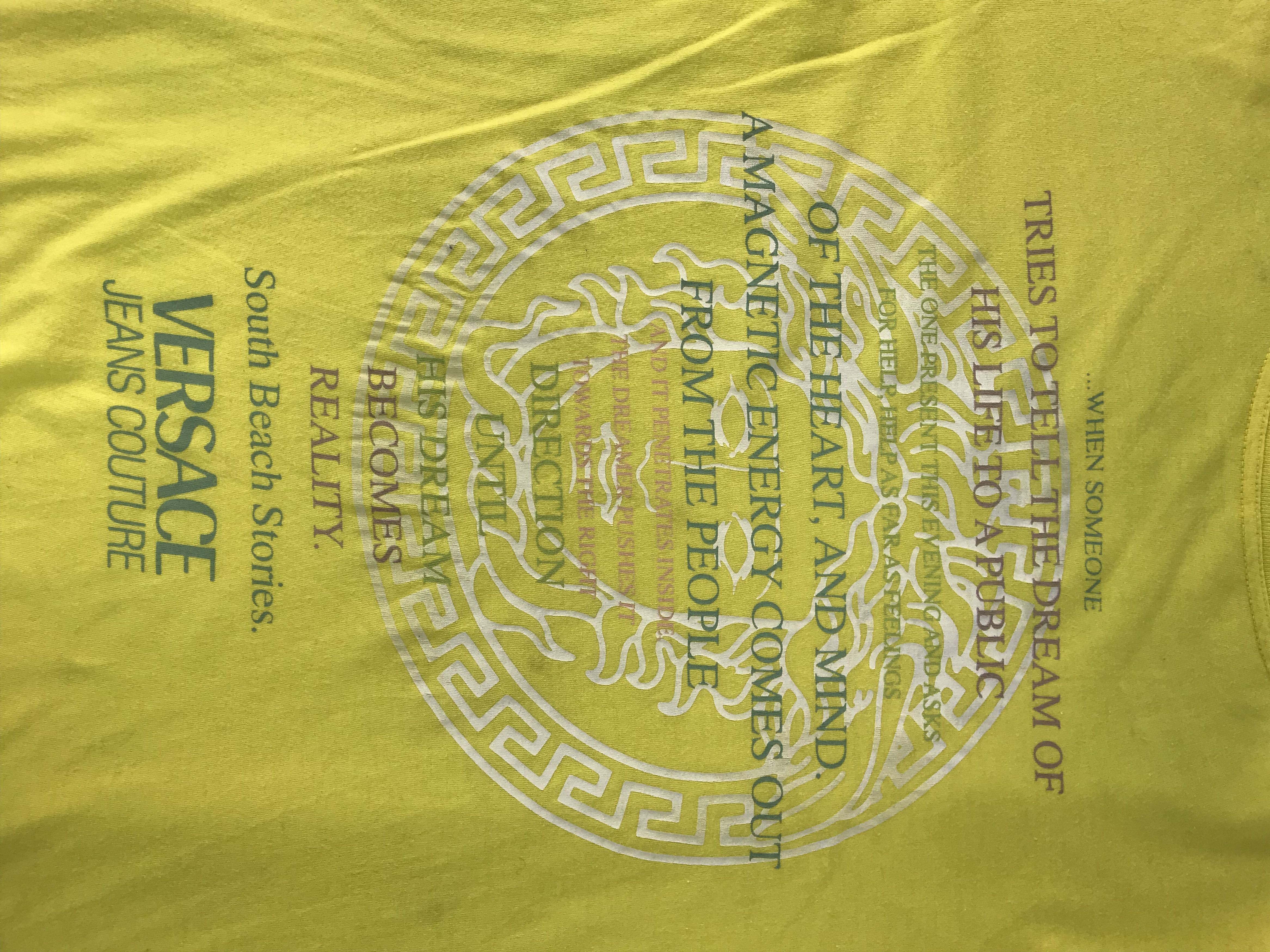 Versace Versace Jeans Couture Quotes Logo Style Printed Tee T-shirt Size US M / EU 48-50 / 2 - 3 Thumbnail