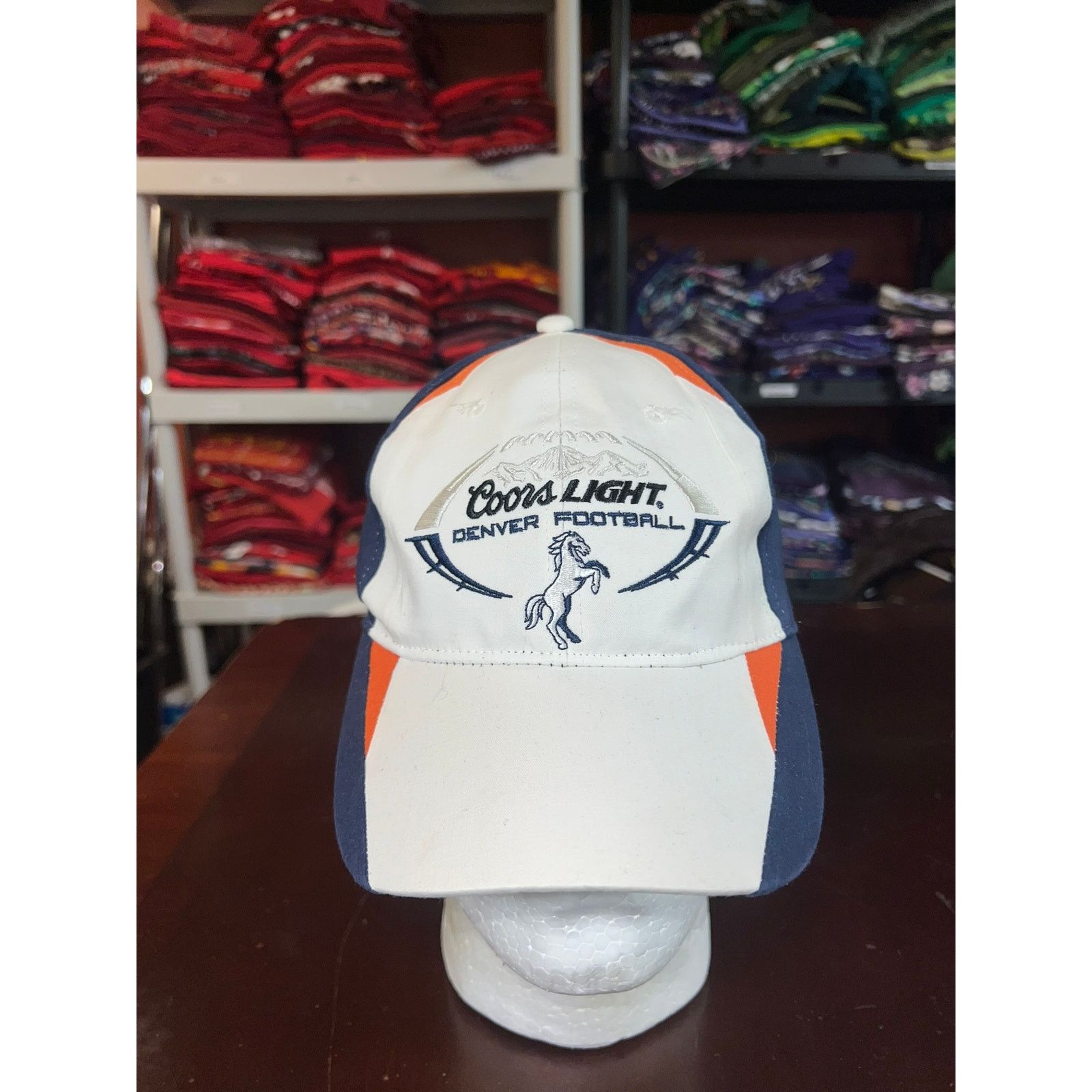 Vintage Denver Broncos Coors Light Hat NFL Football Beer Cap Size ONE SIZE - 1 Thumbnail