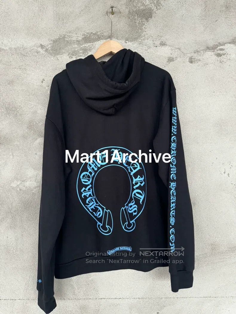 Chrome Hearts CHROME HEARTS Black Hoodie with Blue Limited Edition Horse Size US L / EU 52-54 / 3 - 2 Thumbnail