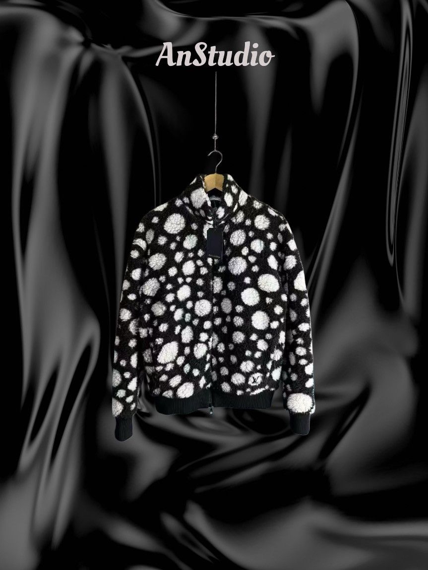 Louis Vuitton × Yayoi Kusama Louis Vuitton Black/White Polka Dot Fleece Jacket Size US XS / EU 42 / 0 - 1 Thumbnail