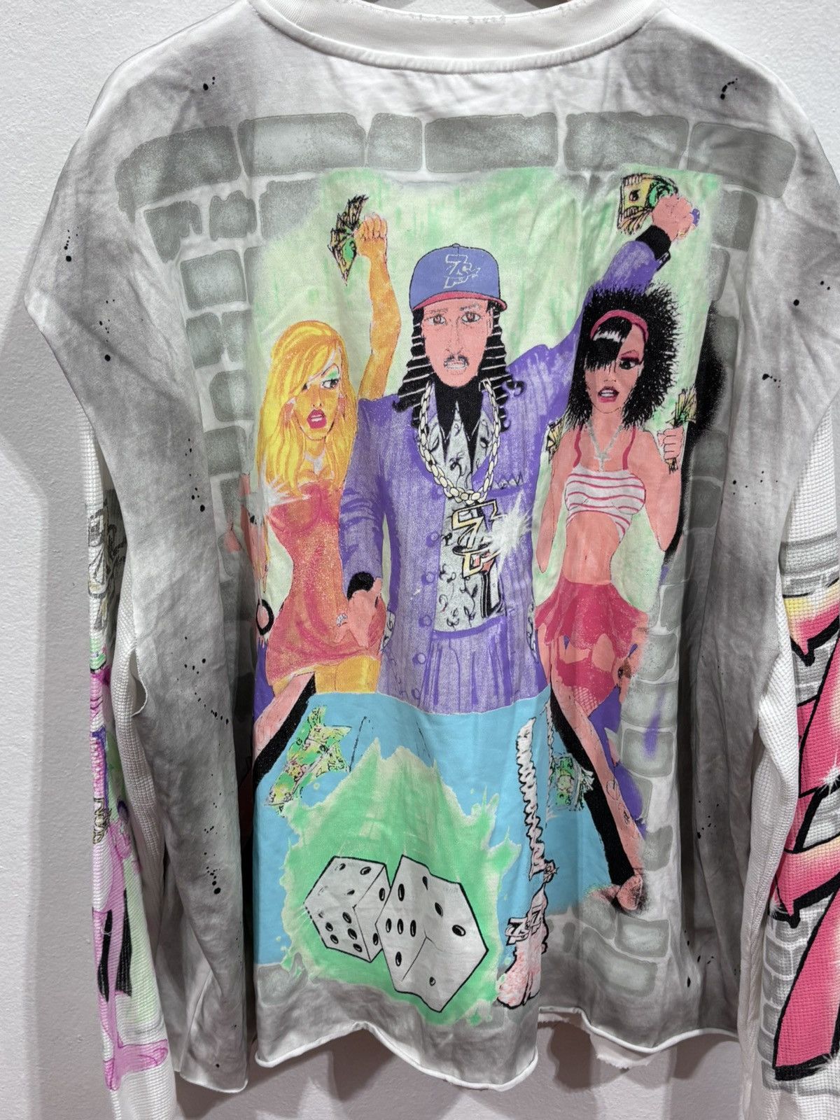TRIPLE SEVENS Triple Sevens Player L/S White Tee Size US XXL / EU 58 / 5 - 8 Thumbnail