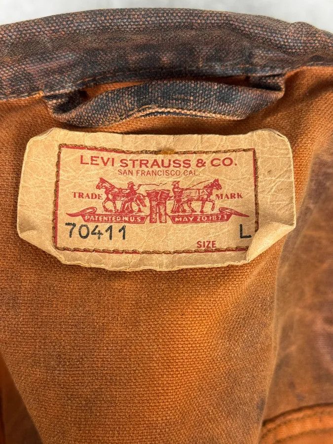 Levi's 1990s Levi’s Biker Waxed Brown Jacket Size US M / EU 48-50 / 2 - 11 Thumbnail
