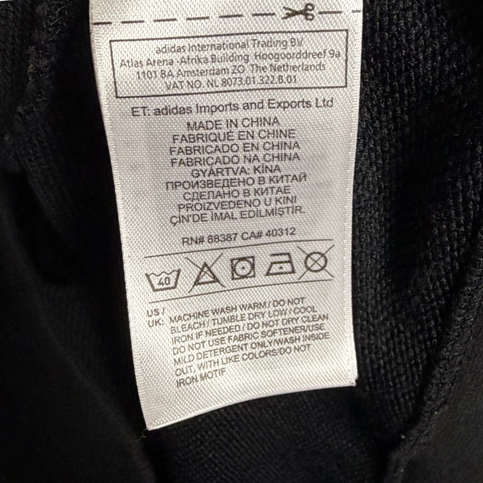 Adidas Adidas Originals Men's Moto Head Ribbed Arm Hoodie Black XL Size US XL / EU 56 / 4 - 4 Thumbnail