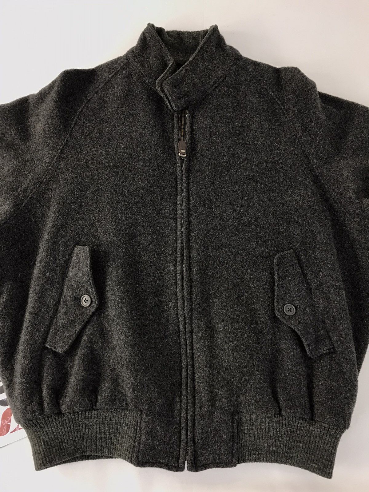 Japanese Brand Vintage Gulk Homme Bomber Jacket Wool Double Pocket Style Size US L / EU 52-54 / 3 - 3 Thumbnail
