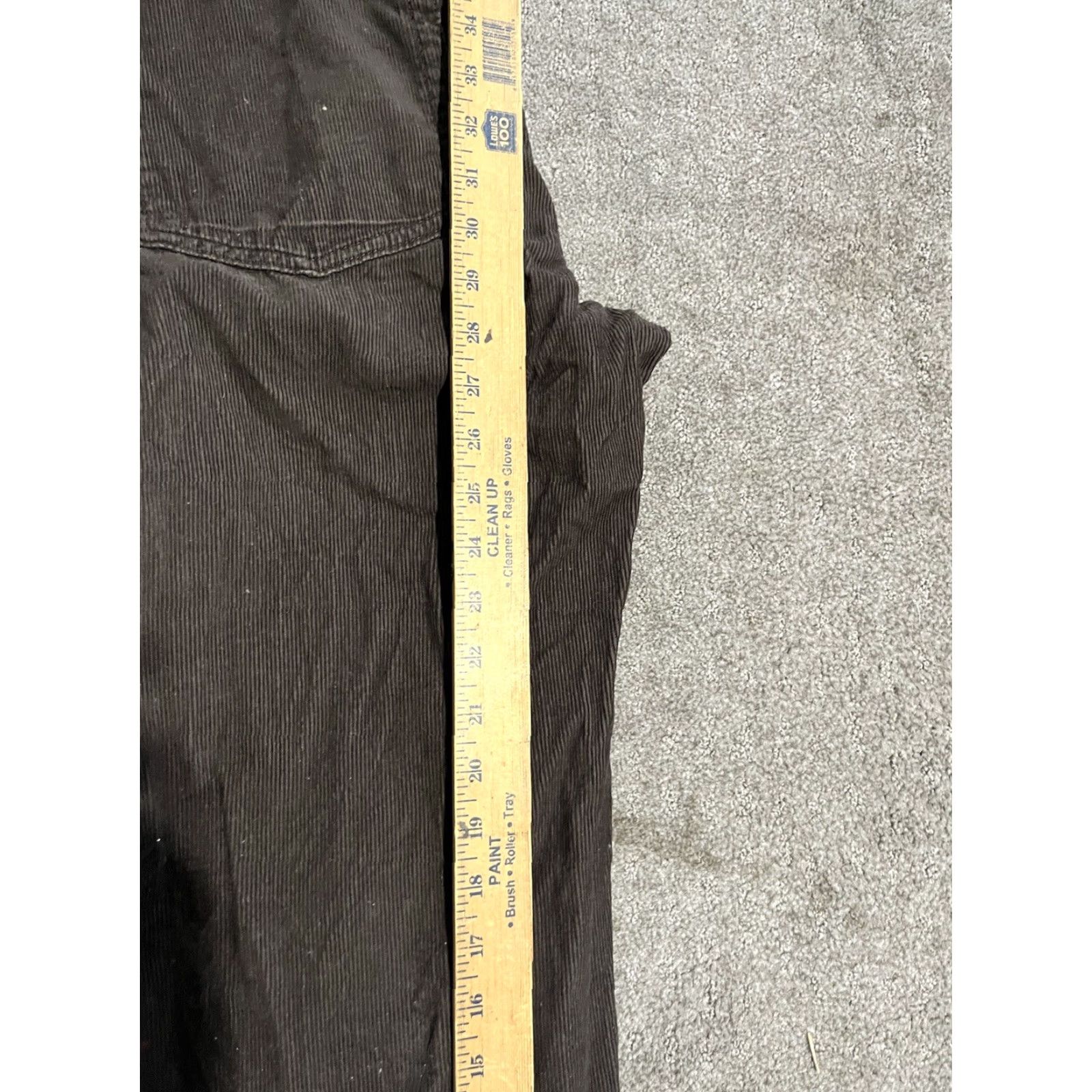 Lands' End Lands' End Corduroy Pants Mens 37 Regular Classic Flat Front Brown Adjustable Waist Khakis 29in Inseam Mens Size US 37 - 6 Thumbnail