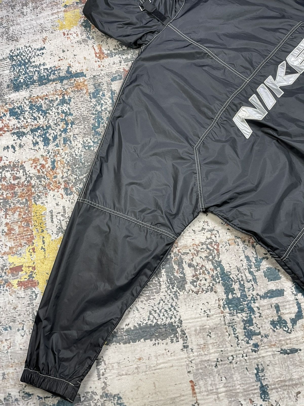 Nike Vintage 90s Nike Swoosh Anorak Back Hit Windbreaker Size US XL / EU 56 / 4 - 9 Thumbnail