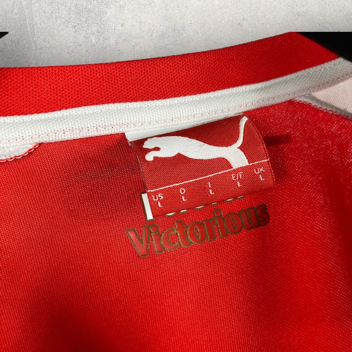 Puma × Vintage 2016/17 PUMA ARSENAL Fly Emirates SOCCER JERSEY SHIRT Size US L / EU 52-54 / 3 - 3 Thumbnail