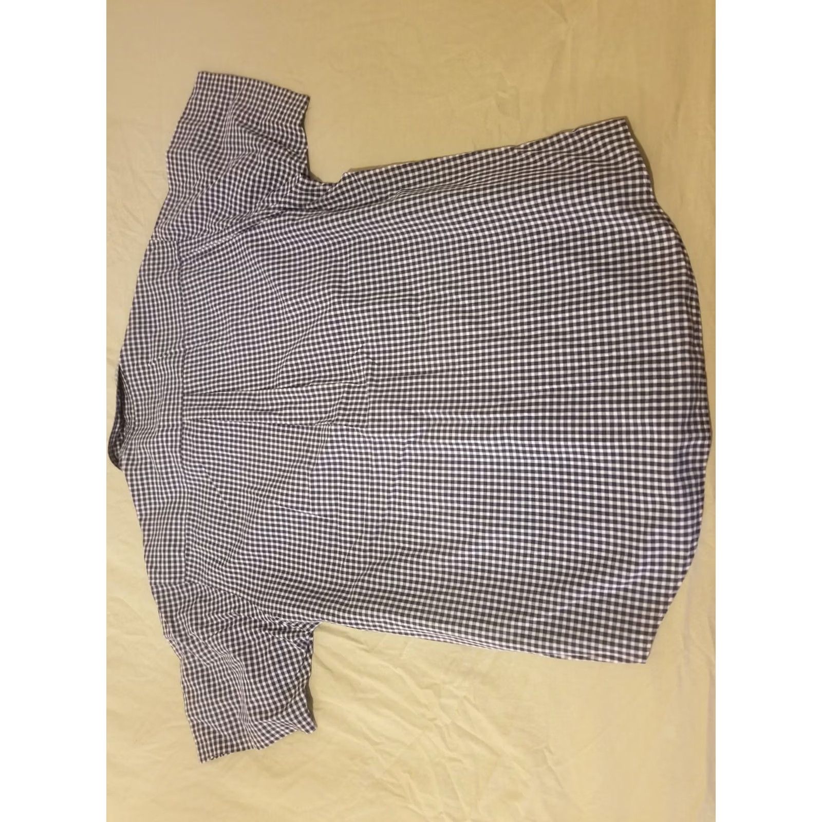 Brooks Brothers Brooks Brothers Shirt Button Cotton Short Sleeve L Large Navy Blue Mens Size 42R - 5 Thumbnail