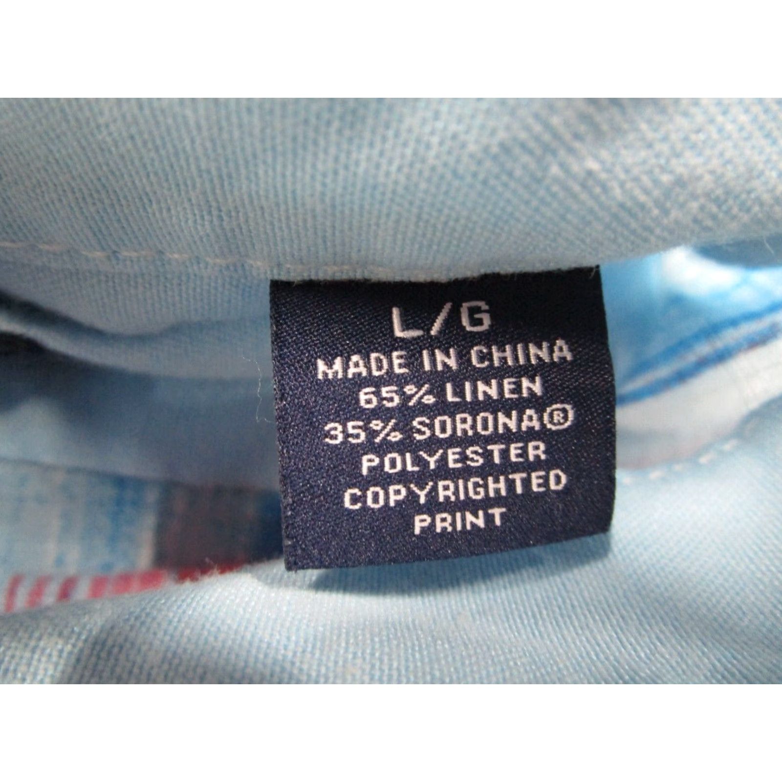 Tommy Bahama Tommy Bahama Shirt Mens Large Blue Stripe Button Up Linen Blend Resort Marlin Size US L / EU 52-54 / 3 - 4 Thumbnail