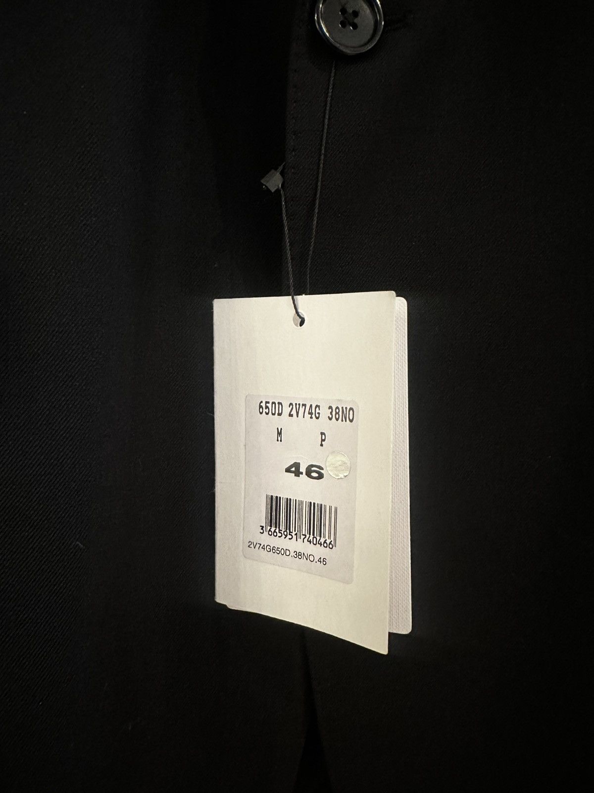 Celine 22SS Black Blazer Boxy Wool Gabardine Size 46R - 4 Thumbnail